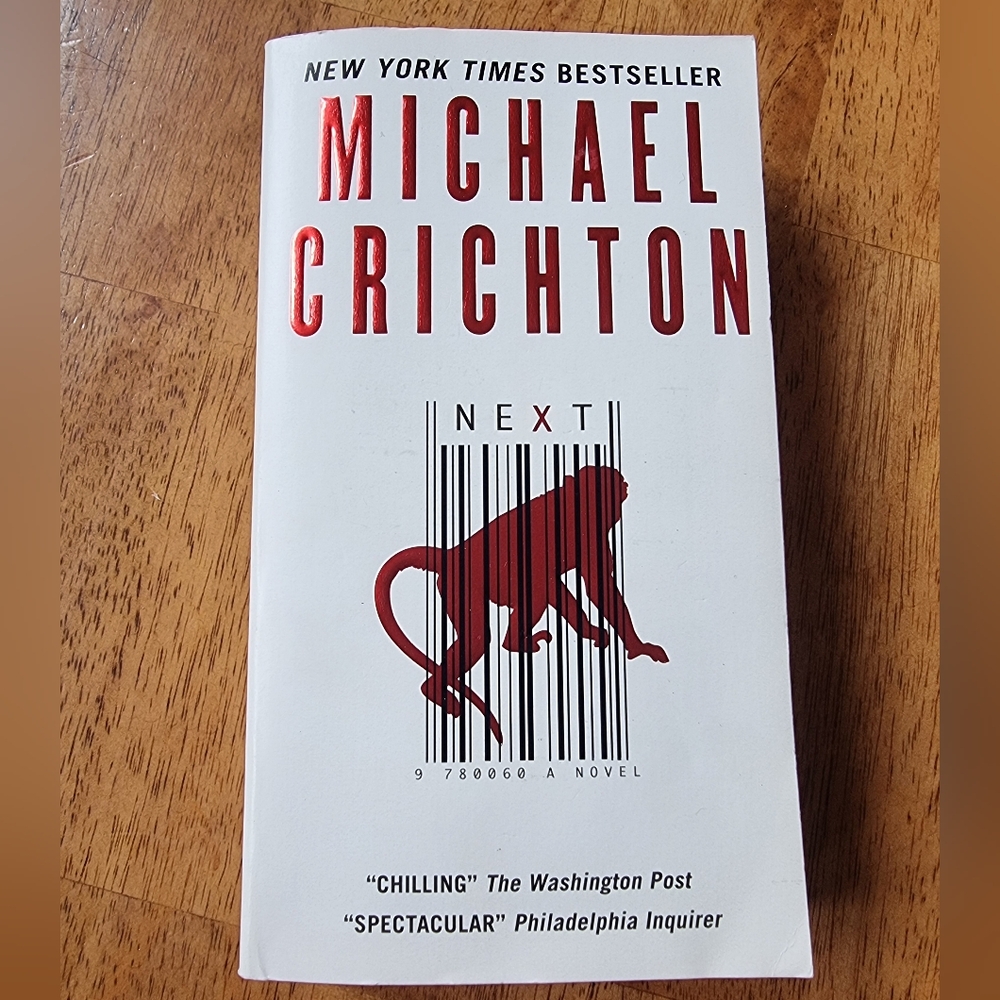Michael Crichton 'Next' Softcover Book